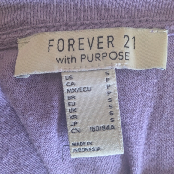 Forever 21 Purple Strawberry Tee - Picture 4 of 4